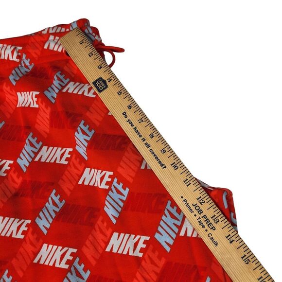 Nike Jogger Sweatpants Womens Size XXL Orange All Over Logo Fleece Lined NEW - Picture 12 of 14